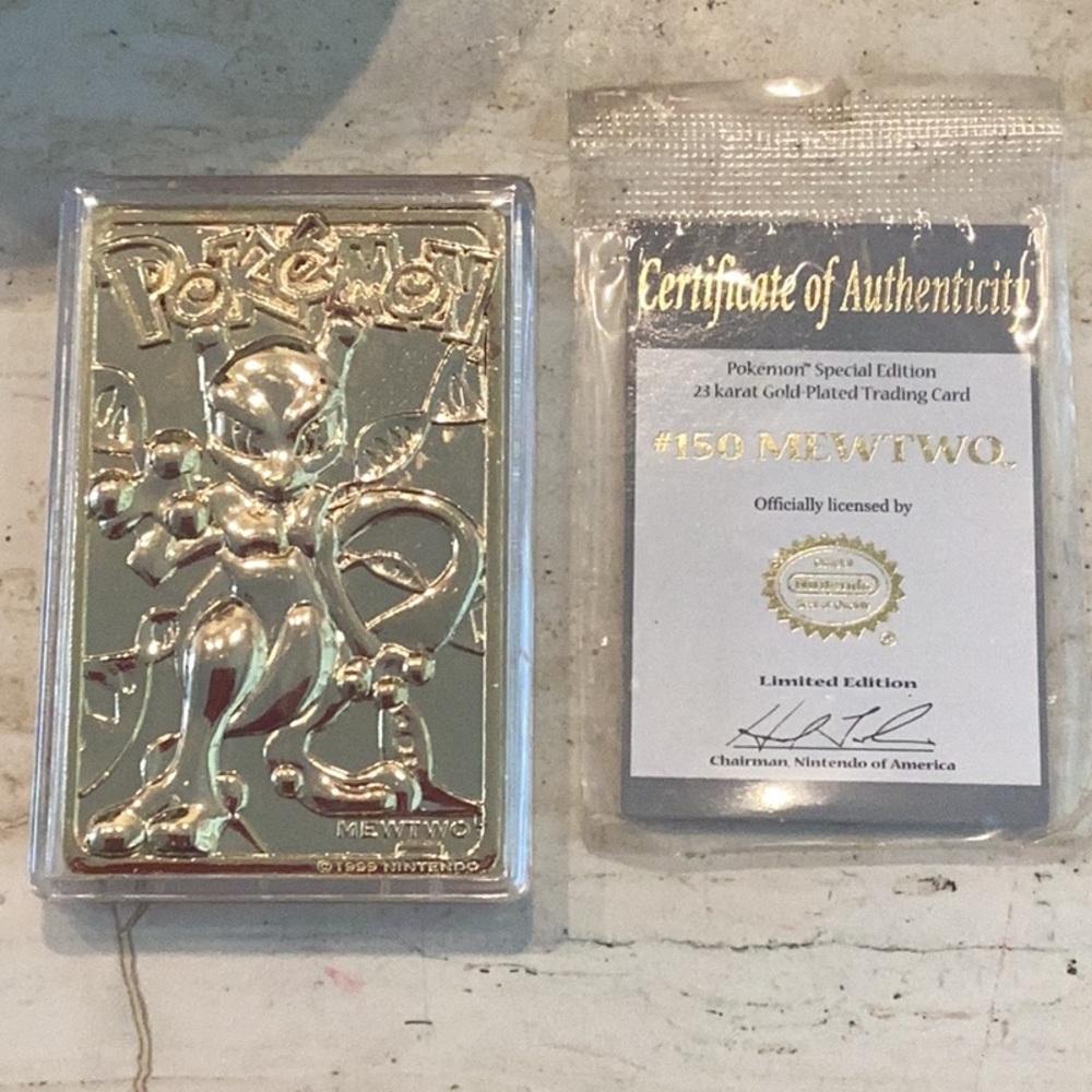 1999 Pokemon 23K Gold Plated Cards Burger King Charizard Card Complete Set Of 6 - Picture 6 of 16